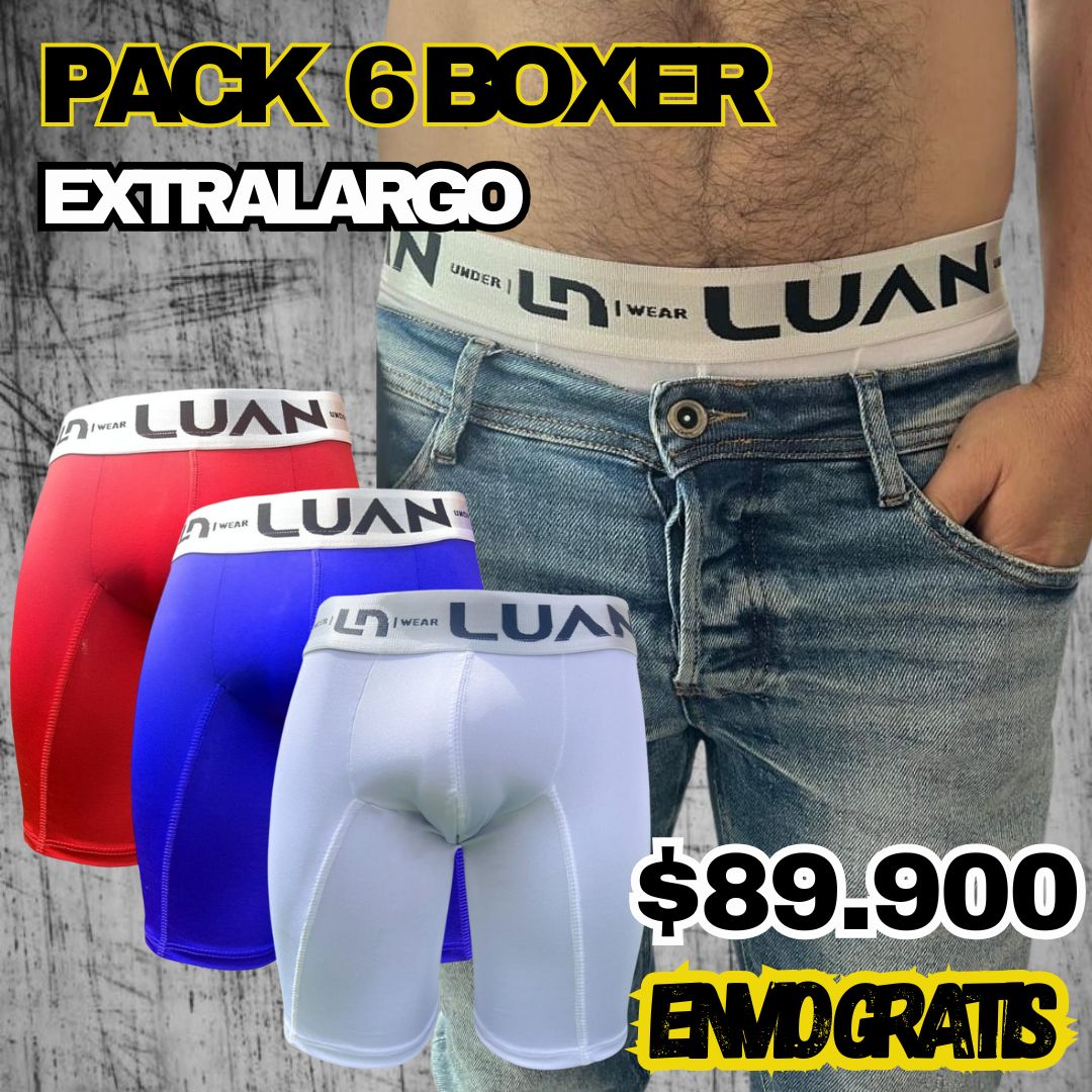 BOXER EXTRALARGO PARA CABALLERO + MEDIAS GRATIS